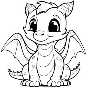 malvorlage-junger-drache-zum-ausmalen