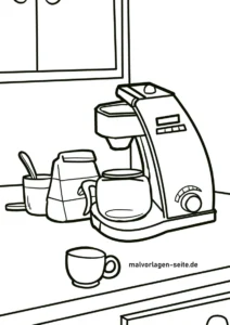 malvorlage-kaffeeautomat-mit-kanne-und-zuckerdose