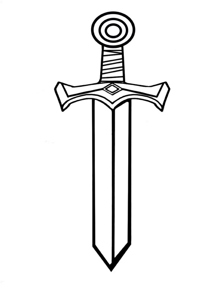malvorlage-kampfschwert-fuer-kinder