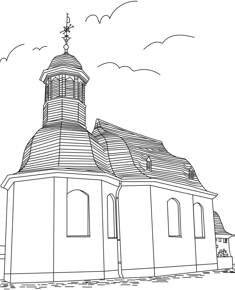 malvorlage-kapelle-architektur-kreativ