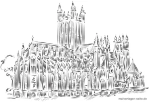 malvorlage-kathedrale-ausmalen