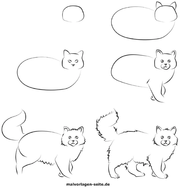 malvorlage-katze-ausmalbild-mit-verschiedenen-formen-und-figuren