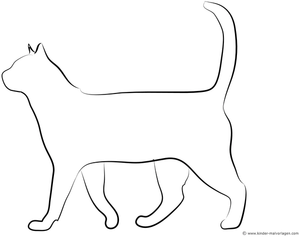 malvorlage-katze-ausmalen-kreativ-gestalten