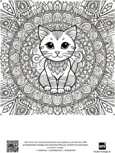 malvorlage-katze-im-mandala-design