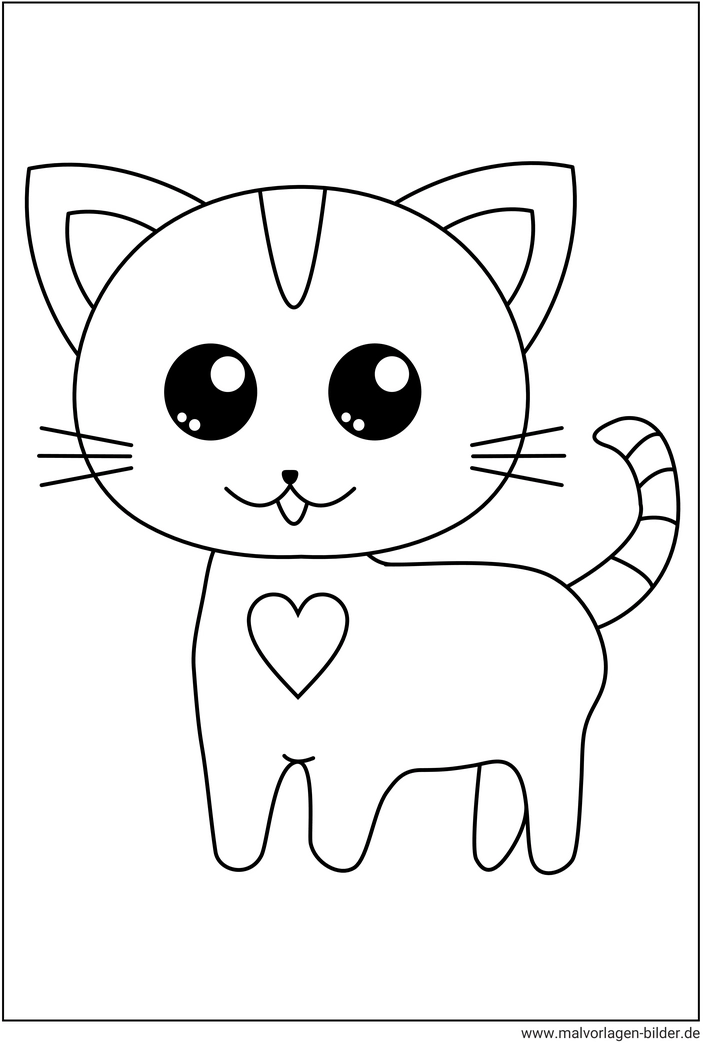malvorlage-katze-mit-herz-ausmalen