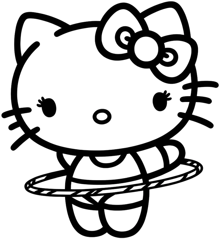 malvorlage-katze-mit-hula-hoop-reifen