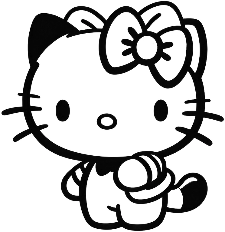 malvorlage-katze-mit-schleife-zum-ausmalen