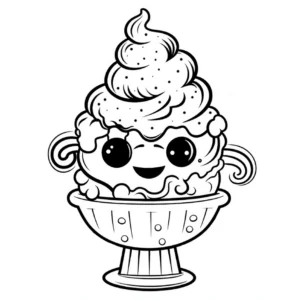 malvorlage-kawaii-eisbecher-ausmalen