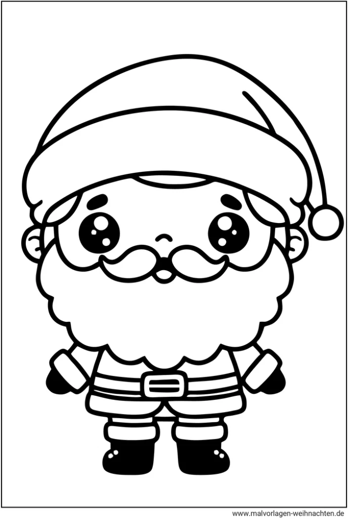 malvorlage-kawaii-weihnachtsmann-zum-ausmalen