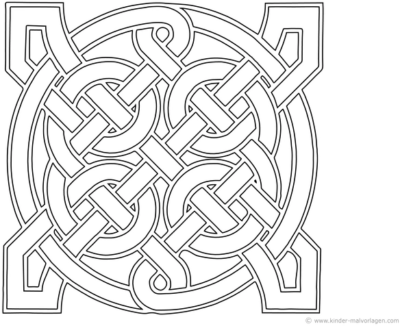 malvorlage-keltisches-knotenmuster-ausmalen