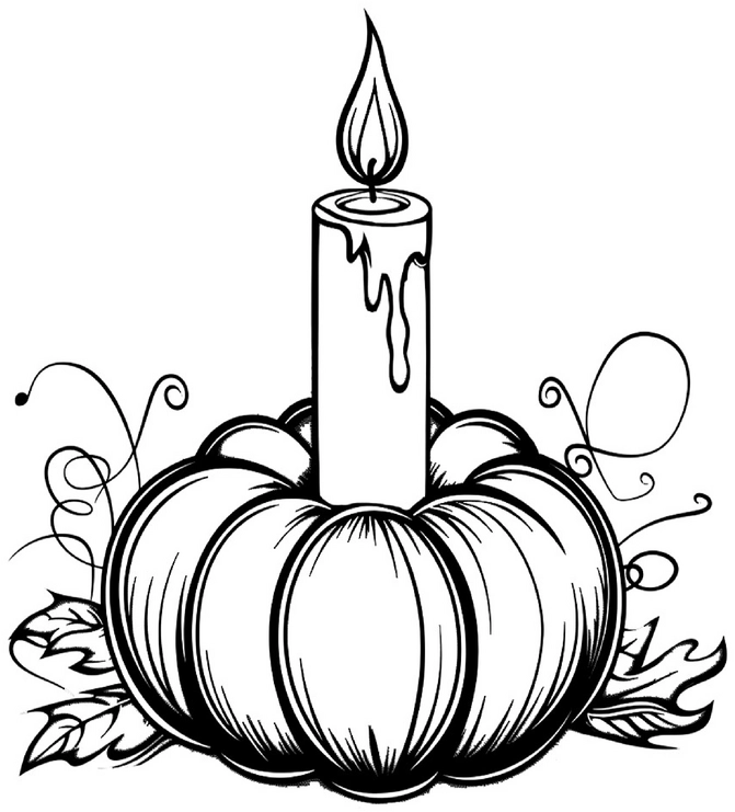 malvorlage-kerze-auf-kuerbis-fuer-halloween
