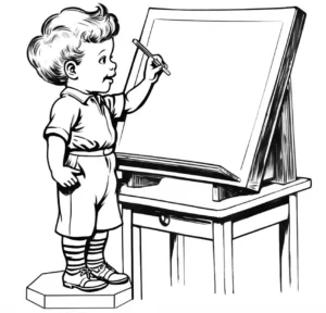 malvorlage-kind-am-maltisch-mit-tafel