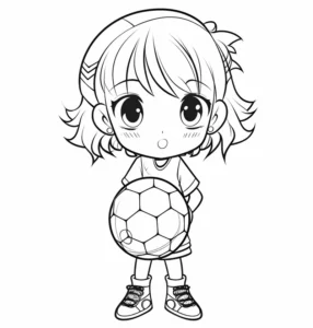 malvorlage-kind-mit-fussball-ausmalbild