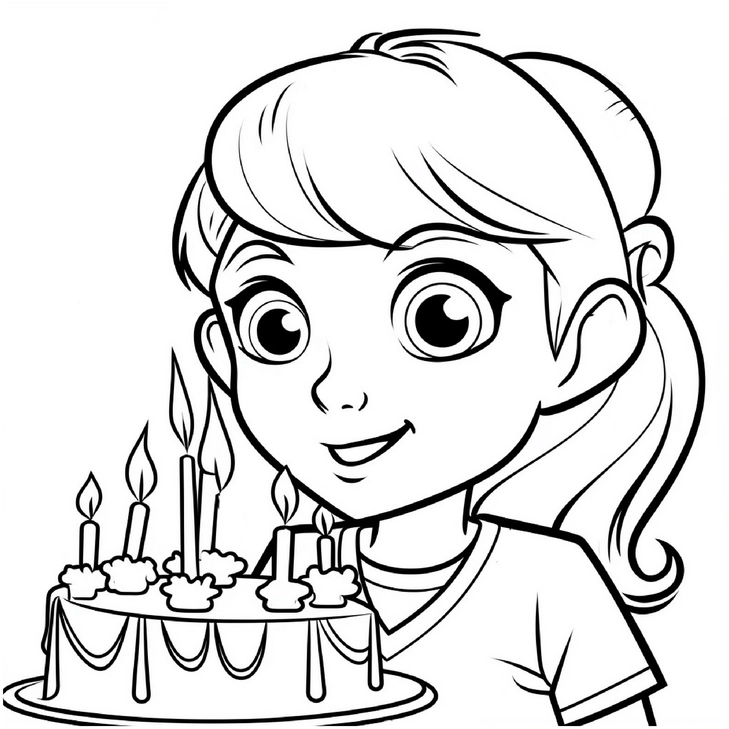 malvorlage-kind-mit-geburtstagskuchen-und-kerzen
