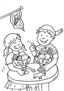 malvorlage-kinder-beim-eisessen