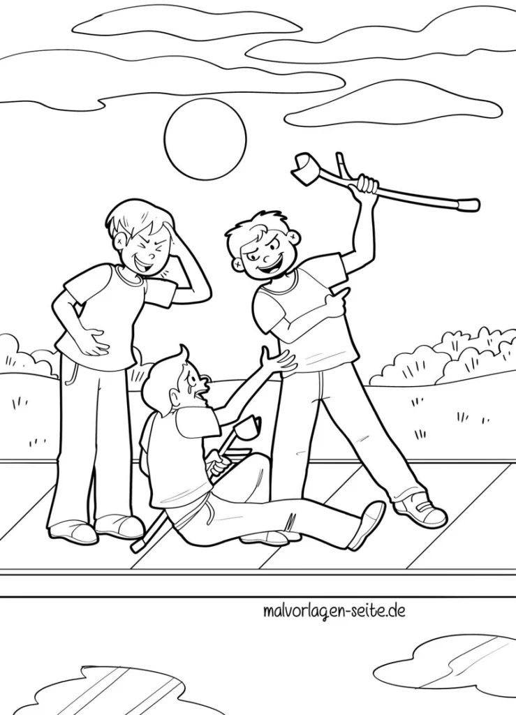 malvorlage-kinder-beim-spielen-in-der-natur