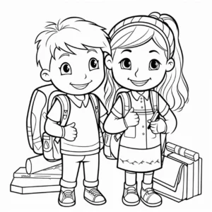 malvorlage-kinder-mit-rucksaecken-fuer-die-schule