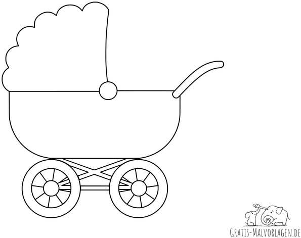 malvorlage-kinderwagen-gestalten
