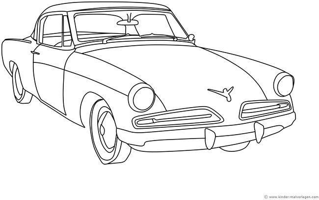 malvorlage-klassisches-auto-zum-ausmalen