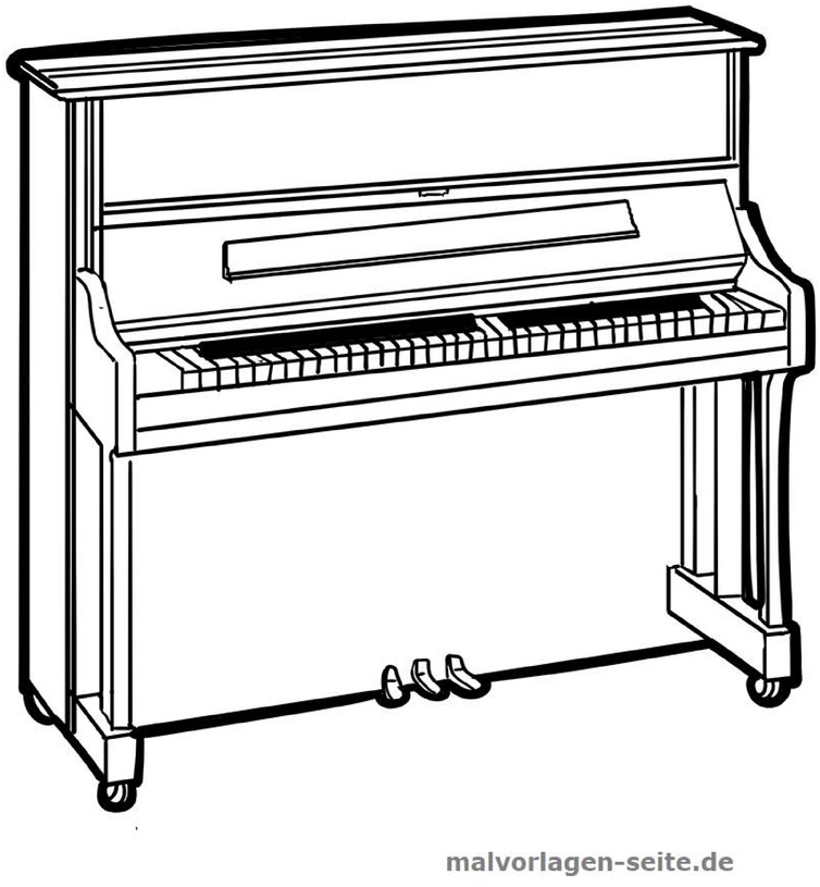 malvorlage-klavier-ausmalen