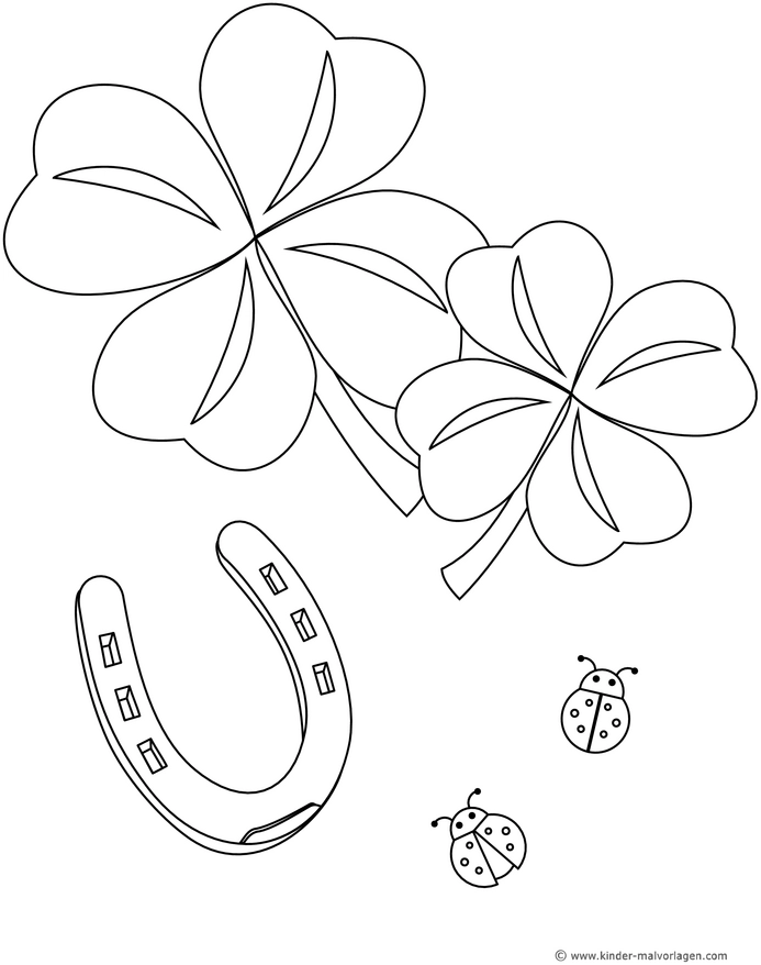 malvorlage-kleeblatt-hufeisen-marienkaefer