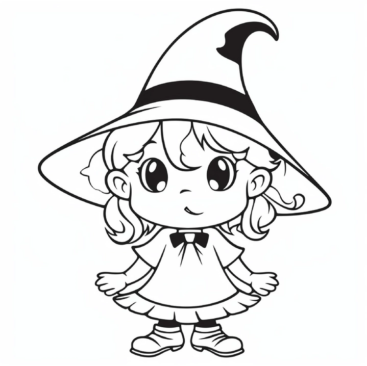 malvorlage-kleine-hexe-zum-ausmalen