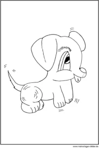 malvorlage-kleiner-hund-ausmalbild