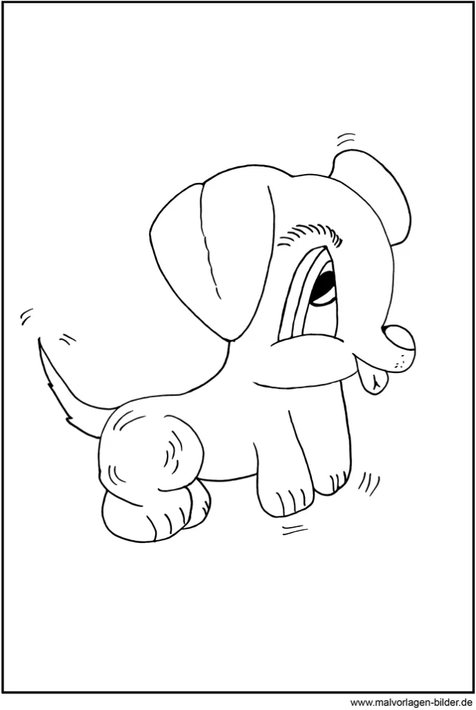 malvorlage-kleiner-hund-ausmalbild
