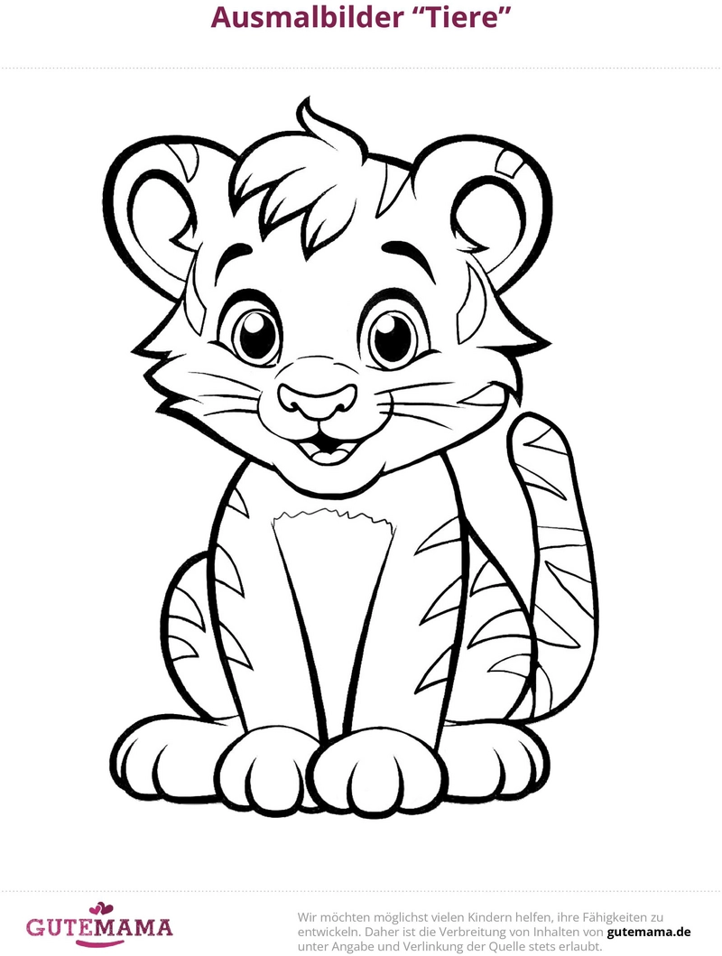 malvorlage-kleiner-tiger-ausmalen