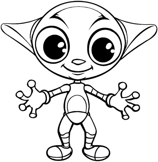 malvorlage-kleines-freundliches-alien