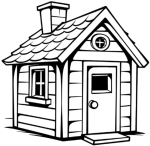 malvorlage-kleines-haus-mit-schornstein