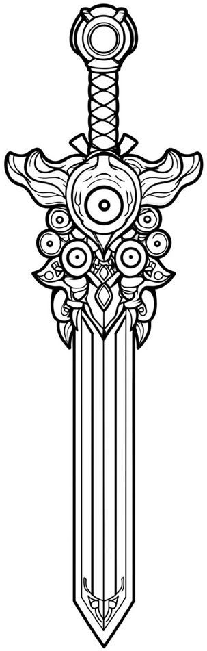malvorlage-koenigsschwert-kunstvolle-details