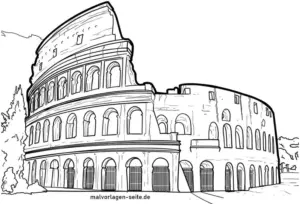 malvorlage-kolosseum-ausmalen-kinder-erwachsene