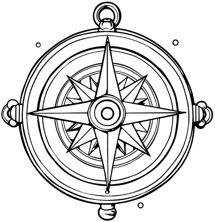 malvorlage-kompass-geometrische-formen-zum-ausmalen