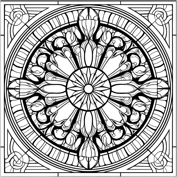 malvorlage-komplexe-muster-mandala