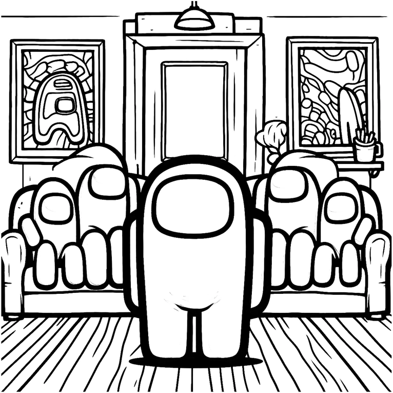 malvorlage-kreative-figuren-im-gemuetlichen-raum