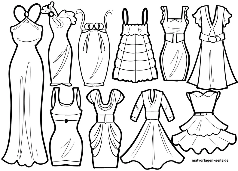 malvorlage-kreative-kleider-ausmalen