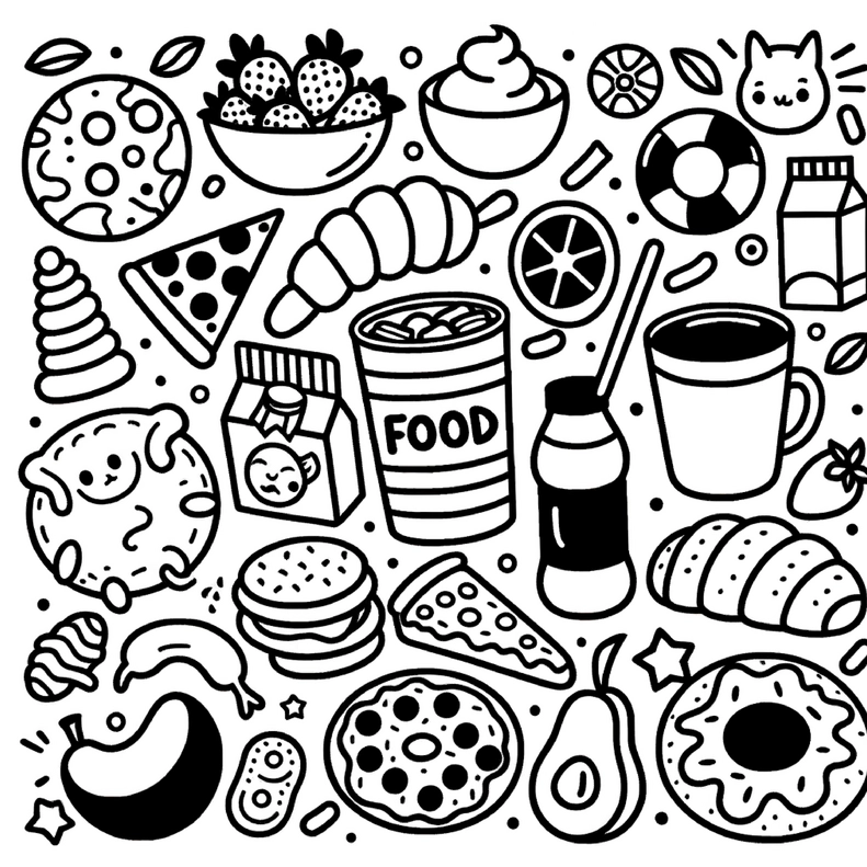 malvorlage-kreative-lebensmittel-zum-ausmalen