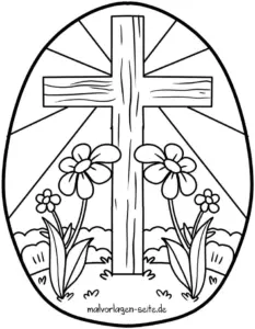 malvorlage-kreuz-mit-blumen-fuer-ostern