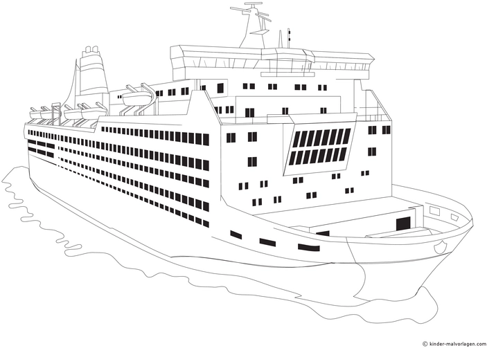 malvorlage-kreuzfahrtschiff-mit-vielen-details