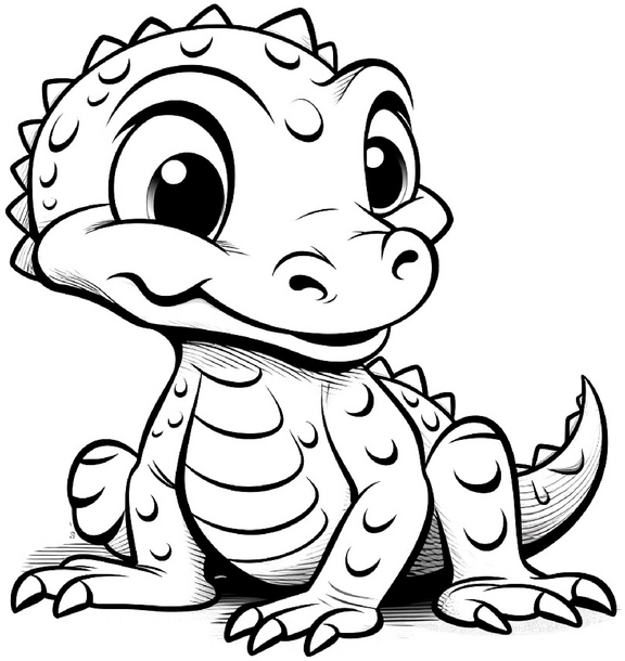 malvorlage-krokodil-mit-grossen-augen