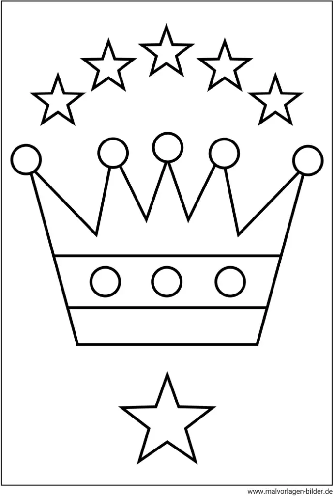malvorlage-krone-mit-sternen