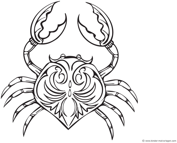 malvorlage-kunstvoller-krebs-zum-ausmalen