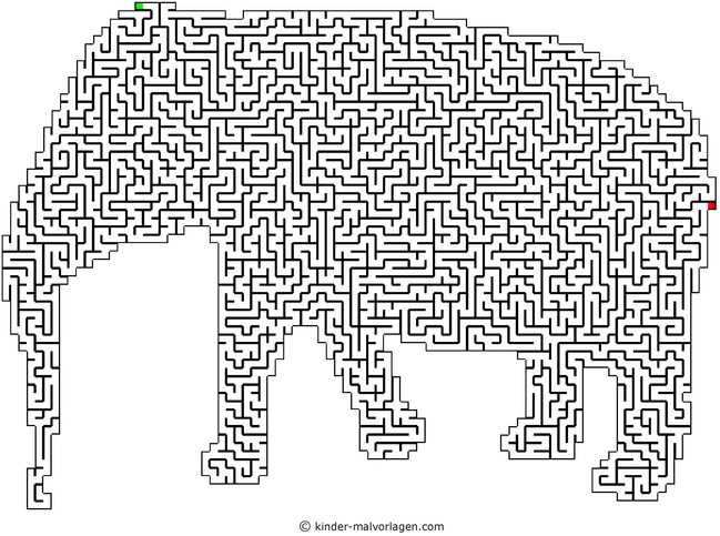 malvorlage-labyrinth-elefant
