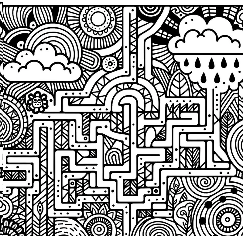 malvorlage-labyrinth-wolken-geometrische-muster