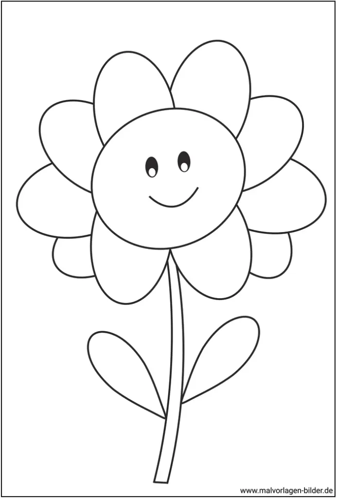 malvorlage-lächelnde-blume-kreative-ausmalbilder-für-kinder