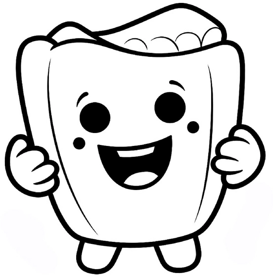 malvorlage-laechelnde-popcorntuete-mit-grossem-gesicht