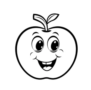 malvorlage-laechelnder-apfel-fuer-kreative-ausmalstunden