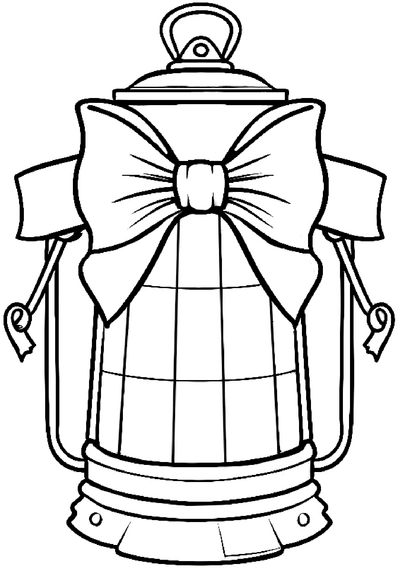 malvorlage-laterne-mit-schleife-fuer-die-weihnachtszeit