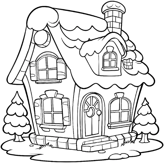 malvorlage-lebkuchenhaus-festliche-ausmalvorlage